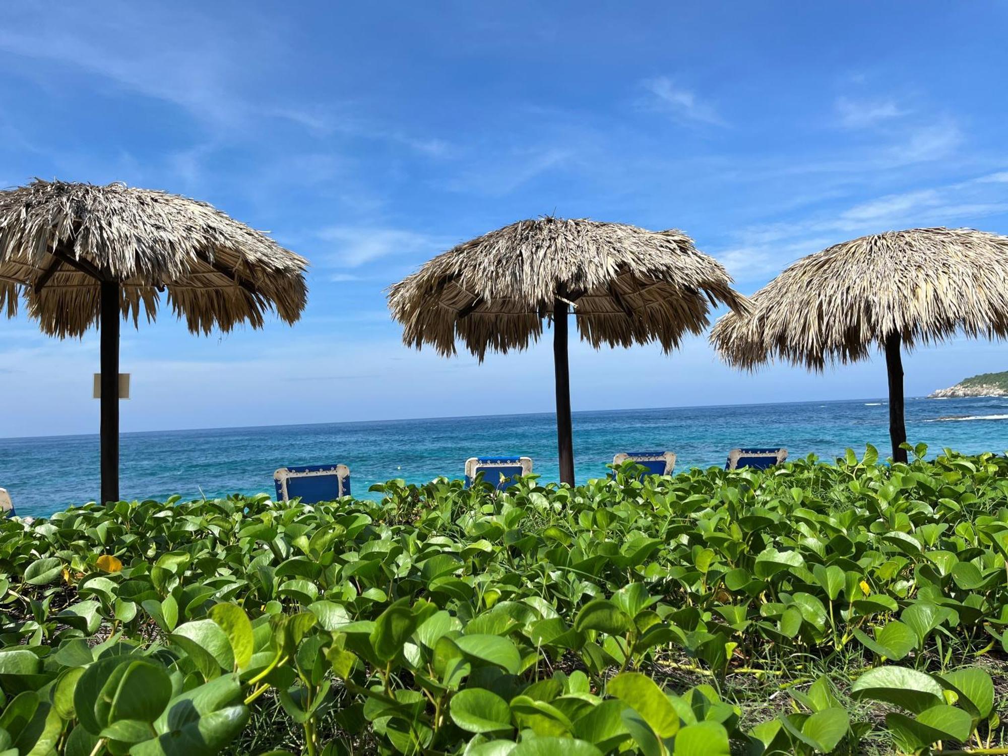 Manta Raya Hotel - Right On The Beach Cuatunalco Exterior foto